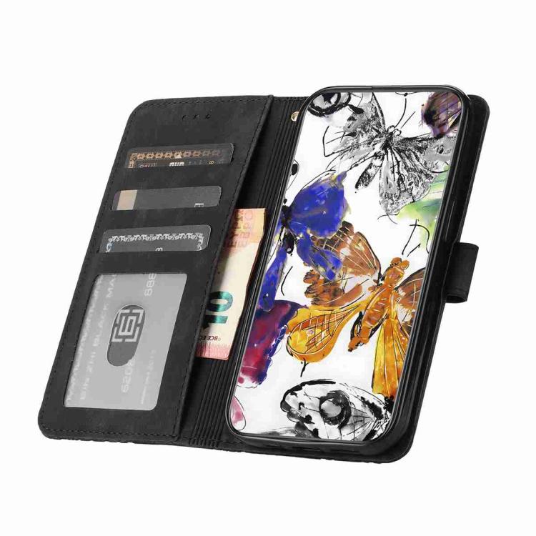 Skin-feel Embossed Butterfly Leather Phone Case, For iPhone 17 Pro Max, For iPhone 17 Pro, For iPhone 17, For iPhone 17 Air