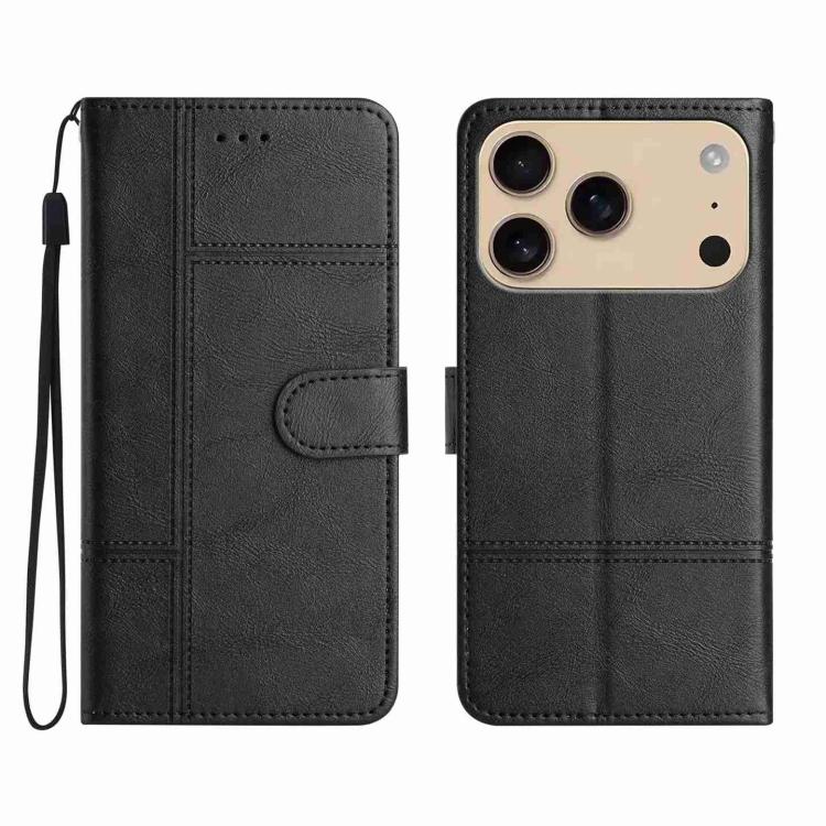 Cowhide Texture Stitching Leather Phone Case, For iPhone 17 Pro Max, For iPhone 17 Pro, For iPhone 17, For iPhone 17 Air