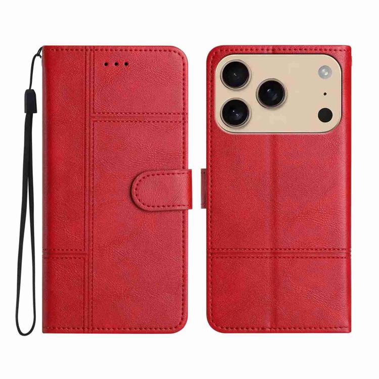 Cowhide Texture Stitching Leather Phone Case, For iPhone 17 Pro Max, For iPhone 17 Pro, For iPhone 17, For iPhone 17 Air