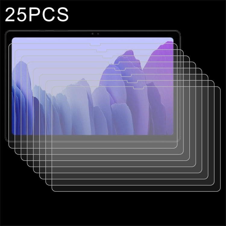 Lot de 25 films en verre trempé antidéflagrants 9H HD pour Huawei MatePad 10.8, Huawei Tablet C5 8.0, Huawei Tablet C5 10.4, Huawei Tablet C3 8.0 et Samsung Galaxy Tab A7 T500
