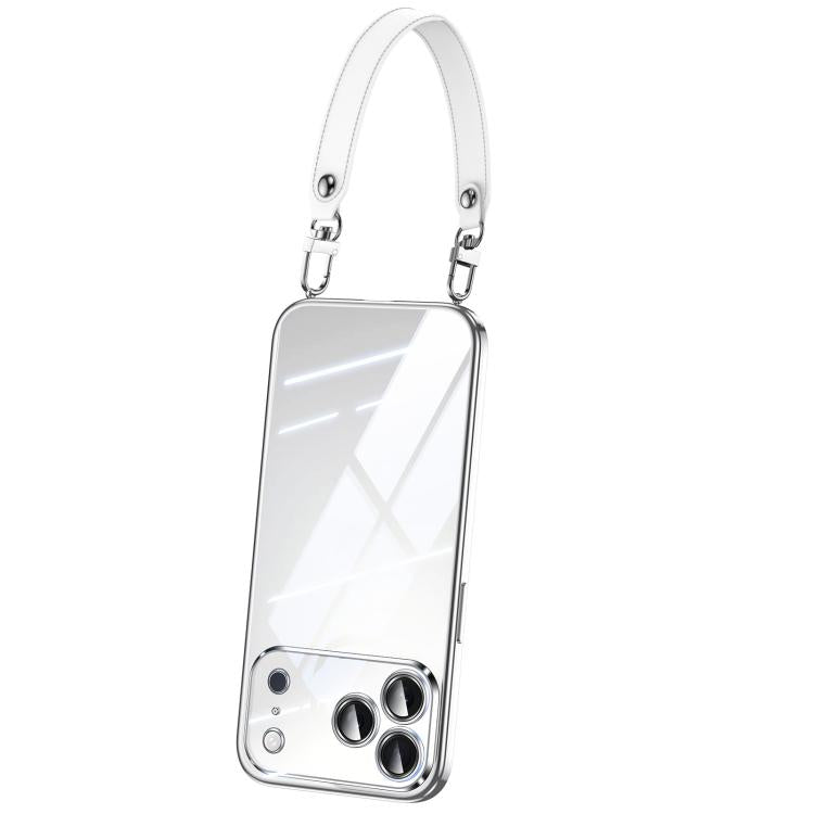 SULADA  Electroplated Clear TPU Soft Frame Phone Case with Wrist Strap, For iPhone 18 Pro, For iPhone 18 Pro Max, For iPhone 17 Pro Max, For iPhone 17 Pro, For iPhone 17, For iPhone Air, For iPhone 16 Pro Max, For iPhone 16 Pro
