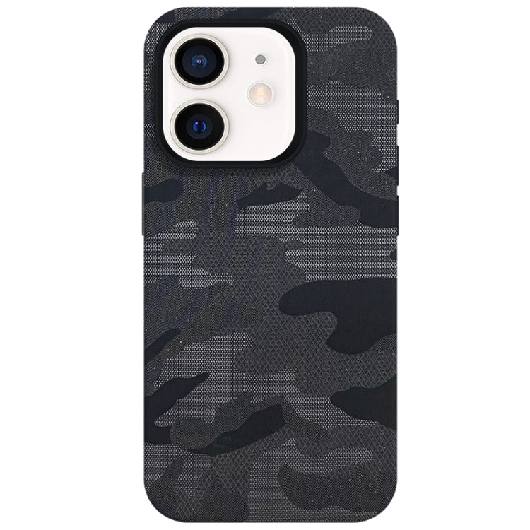 Camouflage Ice Feel Texture MagSafe PU Hybrid PC Phone Case, For iPhone 13, For iPhone 12