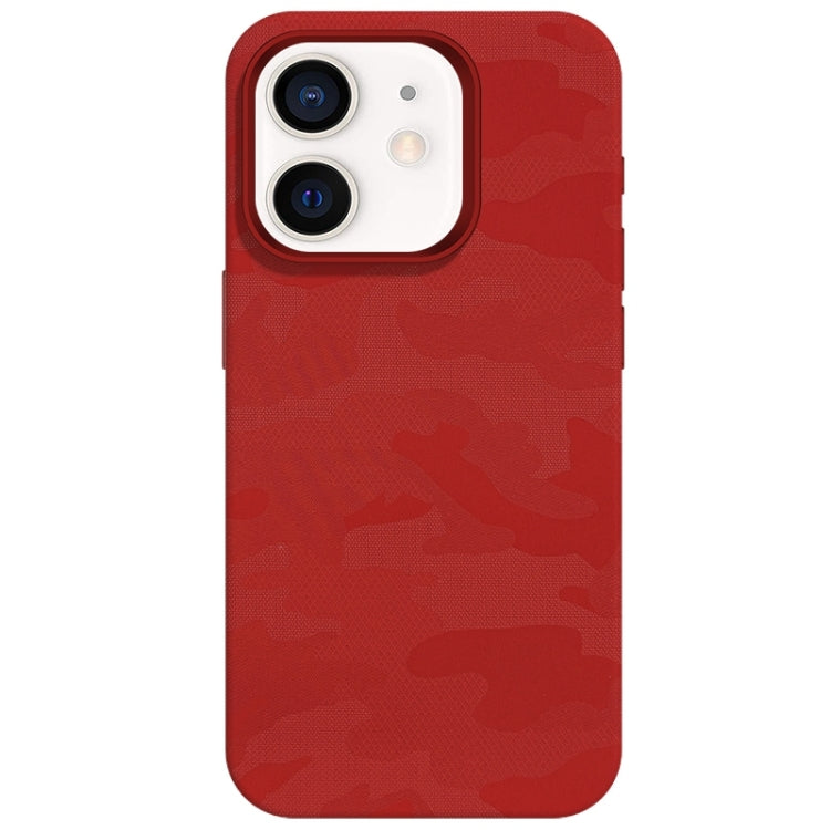 Camouflage Ice Feel Texture MagSafe PU Hybrid PC Phone Case, For iPhone 13, For iPhone 12