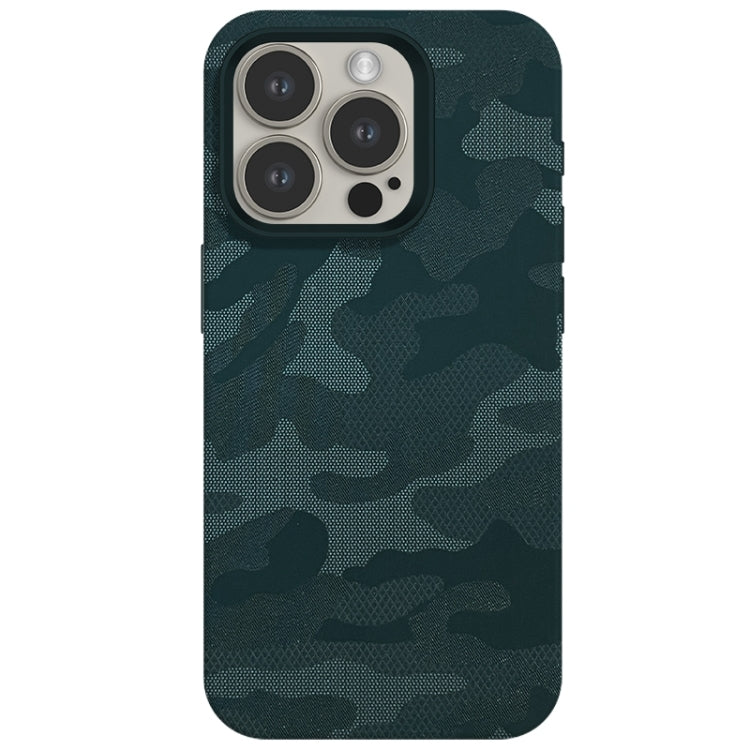 Camouflage Ice Feel Texture MagSafe PU Hybrid PC Phone Case, For iPhone 13 Pro Max, For iPhone 13 Pro