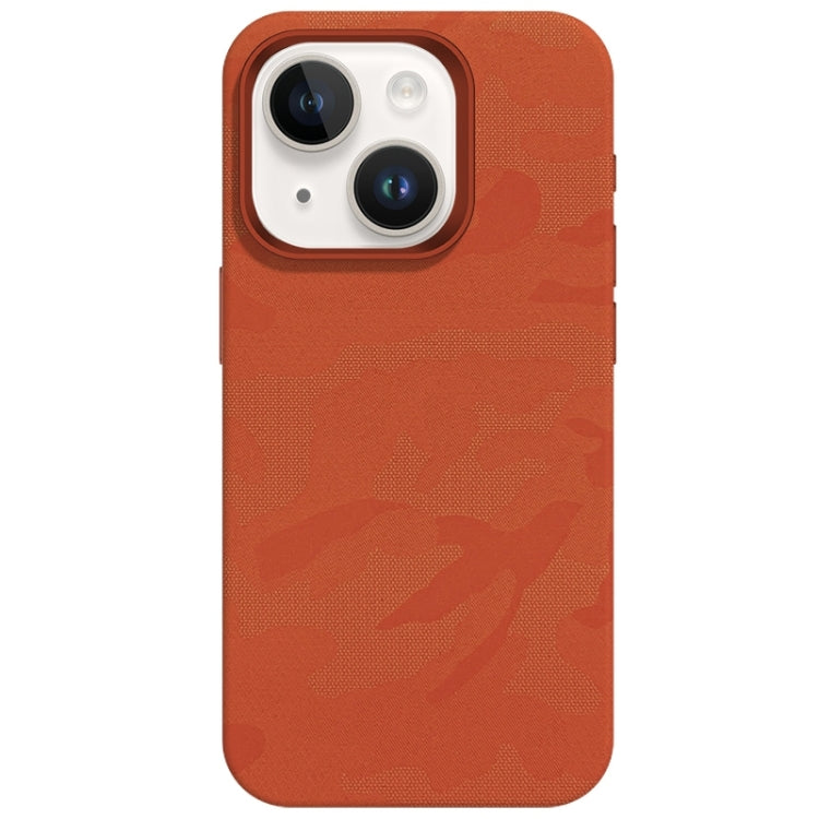 Camouflage Ice Feel Texture MagSafe PU Hybrid PC Phone Case, For iPhone 15, For iPhone 14