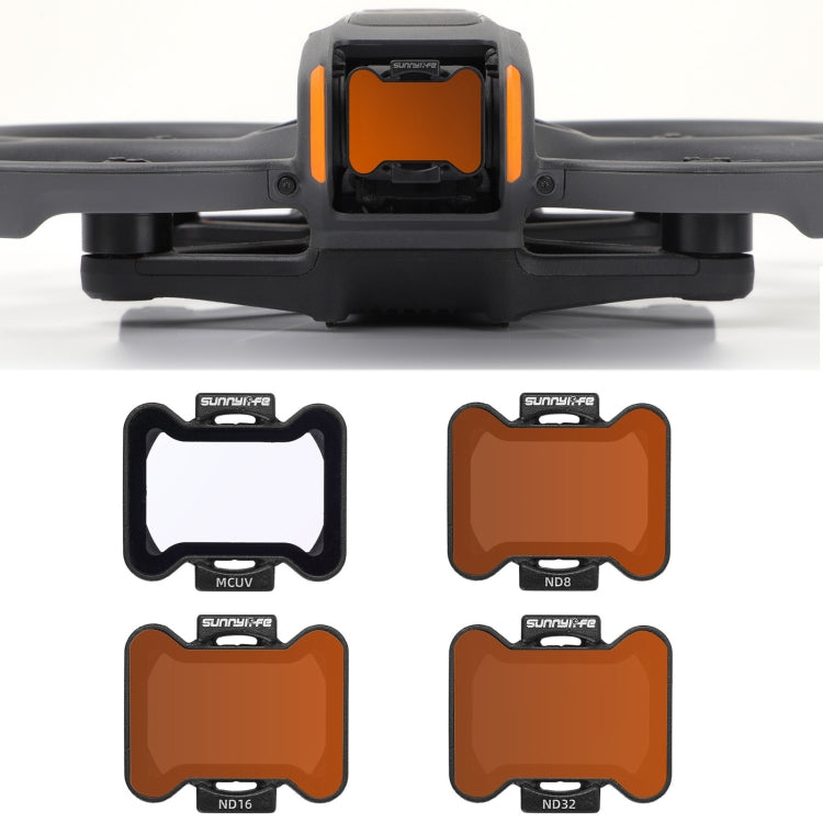 For DJI Avata 2 Sunnylife Camera Lens Filter, MCUV, ND8, ND16, ND32, ND64, ND128, 4 in 1 ND8/16/32/64, 5 in 1 ND8/16/32/64/128, 4 in 1 MCUV ND8/16/32, 6 in 1 MCUV ND8/16/32/64/128