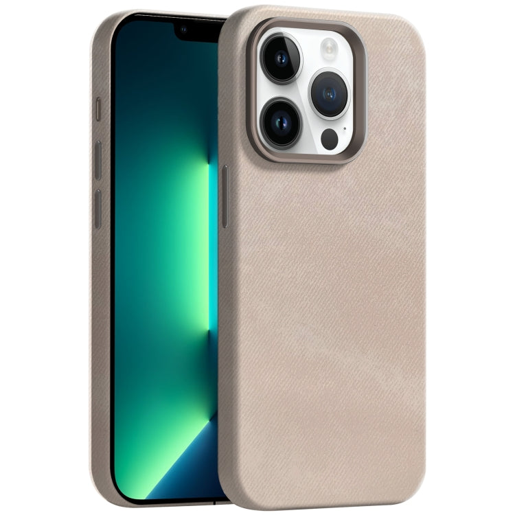 Skin Feel Denim Leather MagSafe Phone Case, For iPhone 13 Pro Max, For iPhone 13 Pro