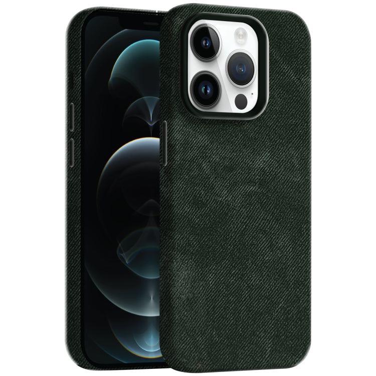 Skin Feel Denim Leather MagSafe Phone Case, For iPhone 13, For iPhone 12 Pro Max