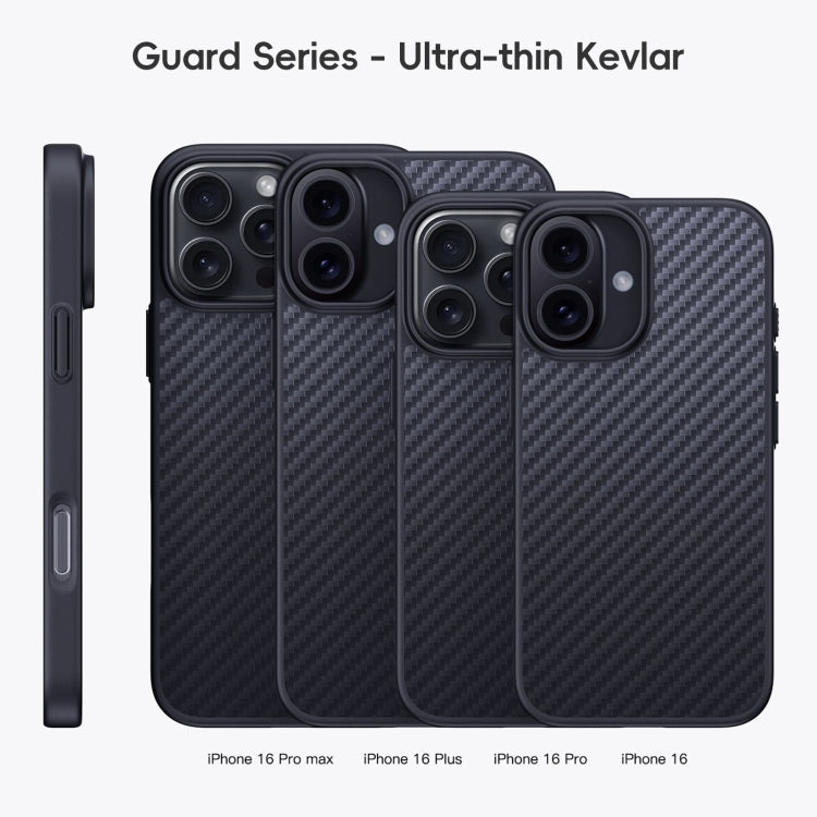 Carbon Fiber Kevlar MagSafe Magnetic Phone Case, For iPhone 16 Pro Max, For iPhone 16 Pro, For iPhone 16 Plus, For iPhone 16