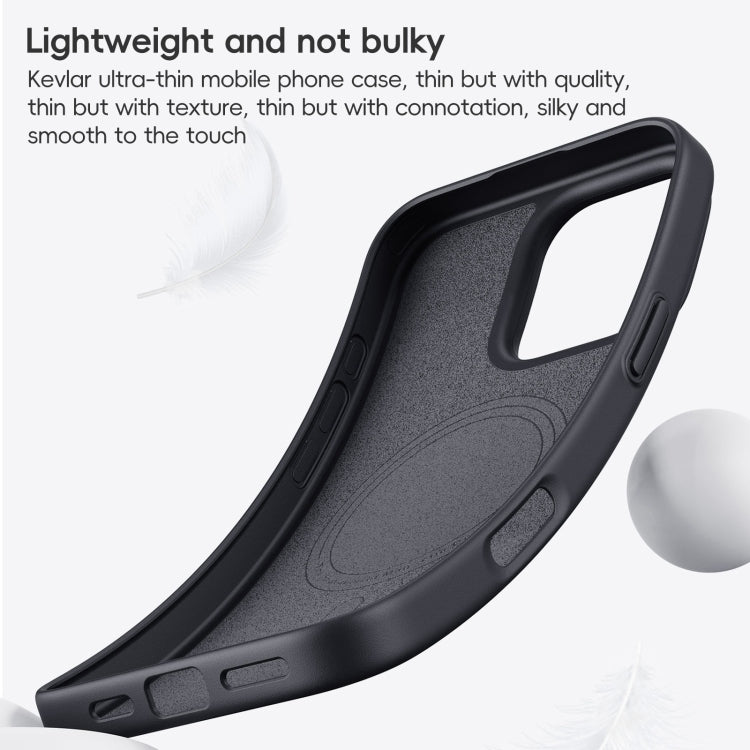 Carbon Fiber Kevlar MagSafe Magnetic Phone Case, For iPhone 16 Pro Max, For iPhone 16 Pro, For iPhone 16 Plus, For iPhone 16