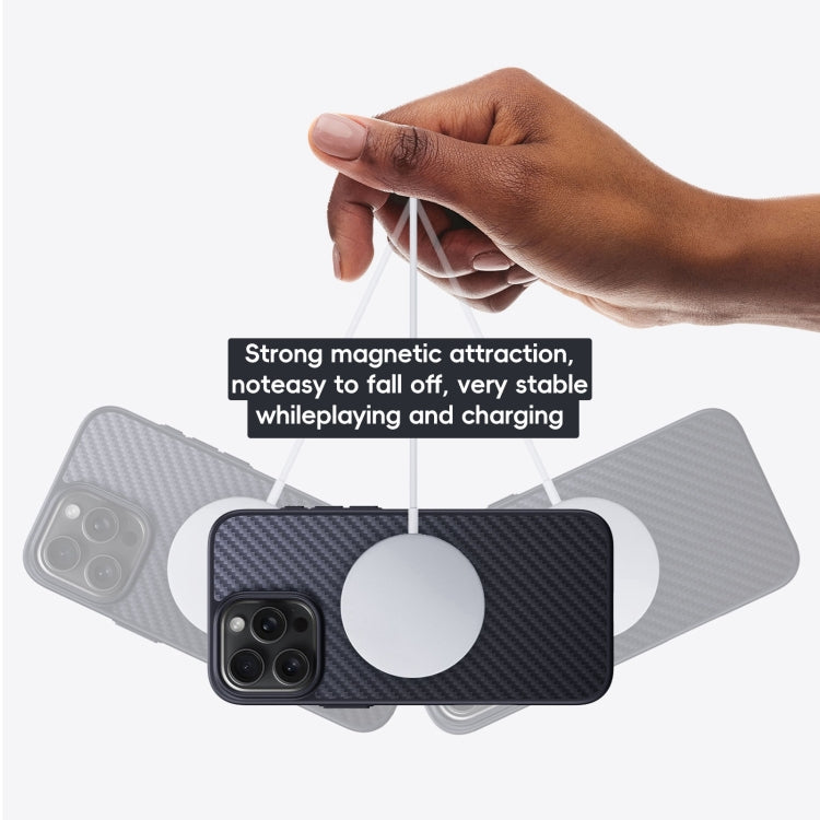 Carbon Fiber Kevlar MagSafe Magnetic Phone Case, For iPhone 16 Pro Max, For iPhone 16 Pro, For iPhone 16 Plus, For iPhone 16