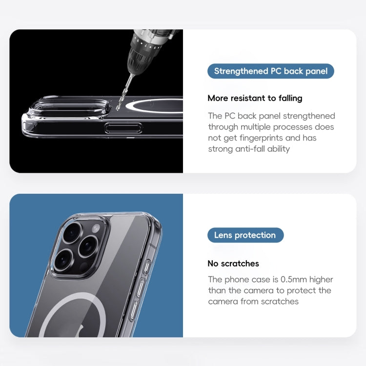 Crystal Clear MagSafe Magnetic Phone Case, For iPhone 16 Pro Max, For iPhone 16 Pro, For iPhone 16 Plus, For iPhone 16