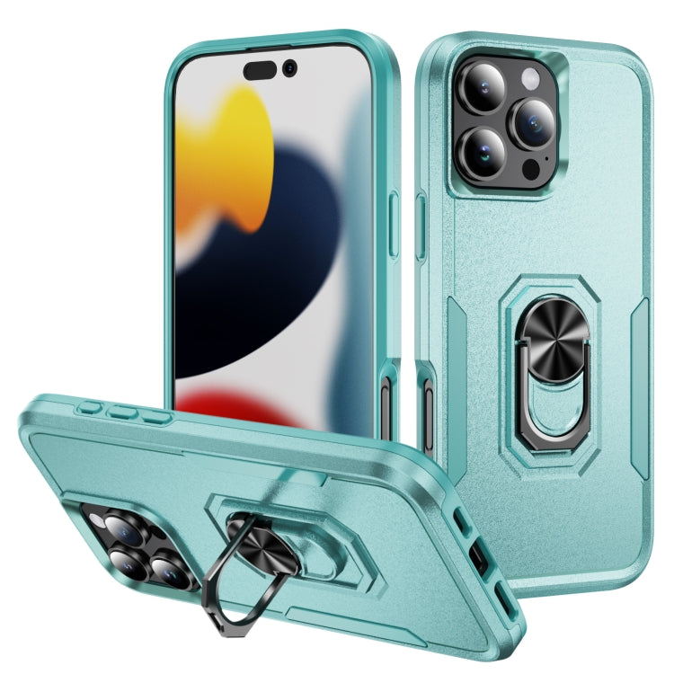 Pioneer Armor Heavy Duty PC + TPU Phone Case with Holder, For iPhone 16e, For iPhone 16 Pro Max