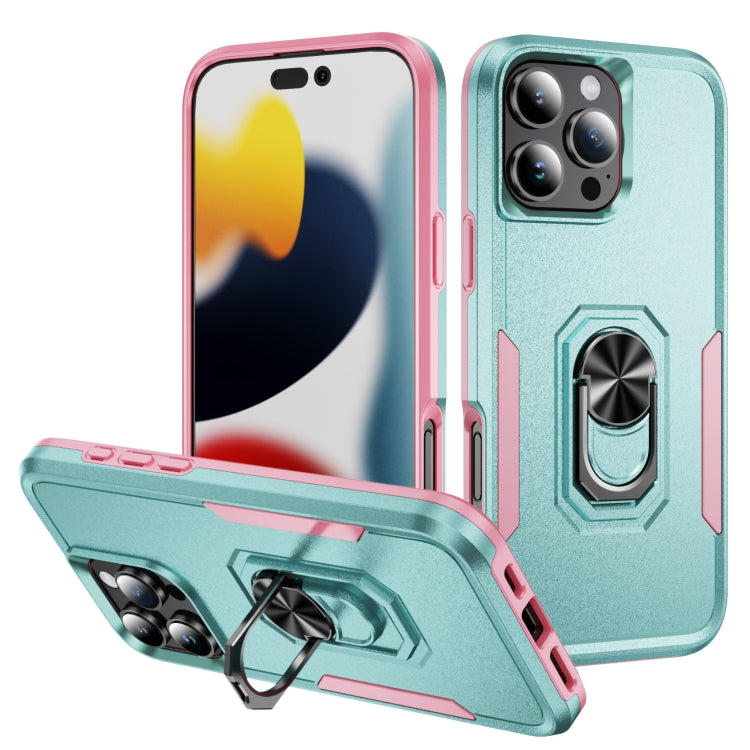 Pioneer Armor Heavy Duty PC + TPU Phone Case with Holder, For iPhone 16e, For iPhone 16 Pro Max