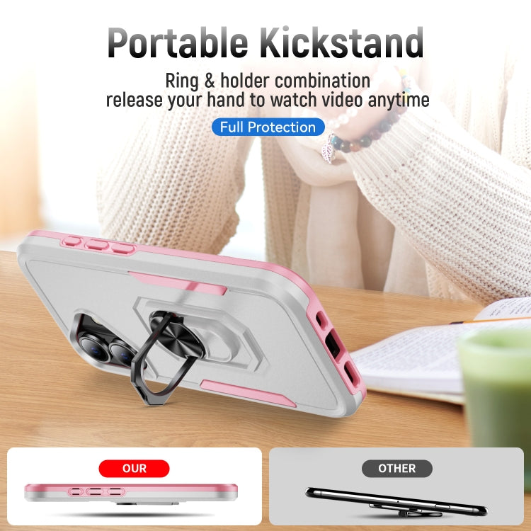 Pioneer Armor Heavy Duty PC + TPU Phone Case with Holder, For iPhone 16