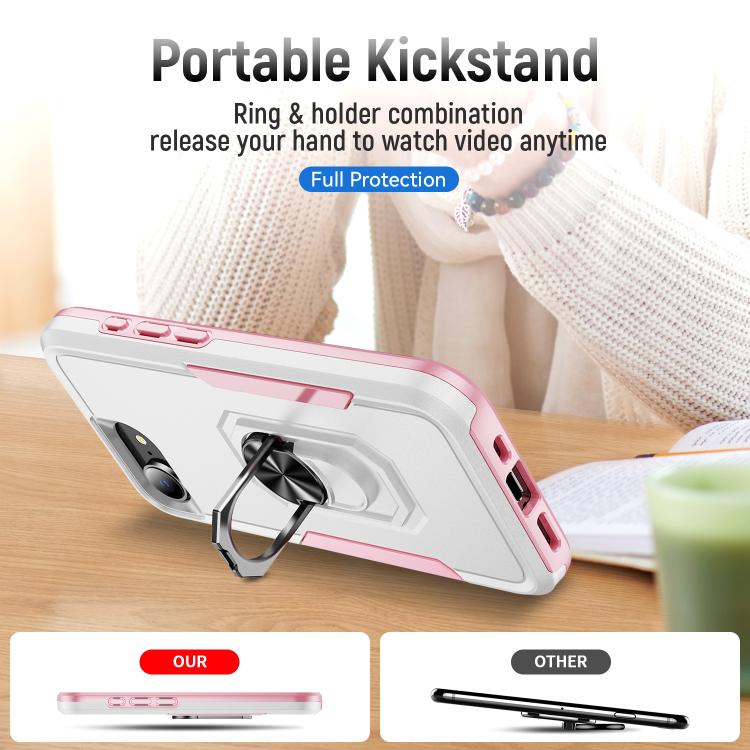 Pioneer Armor Heavy Duty PC + TPU Phone Case with Holder, For iPhone 16e, For iPhone 16 Pro Max