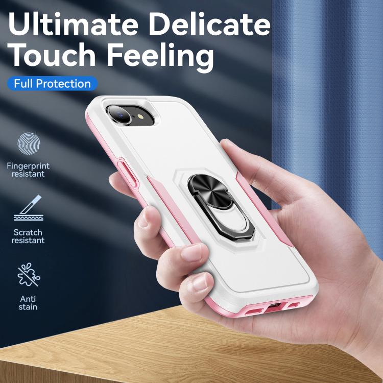 Pioneer Armor Heavy Duty PC + TPU Phone Case with Holder, For iPhone 16e, For iPhone 16 Pro Max