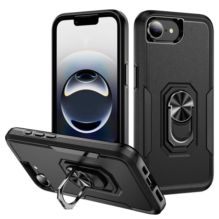 Pioneer Armor Heavy Duty PC + TPU Phone Case with Holder, For iPhone 16e, For iPhone 16 Pro Max