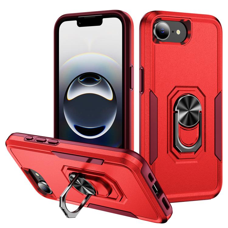 Pioneer Armor Heavy Duty PC + TPU Phone Case with Holder, For iPhone 16e, For iPhone 16 Pro Max