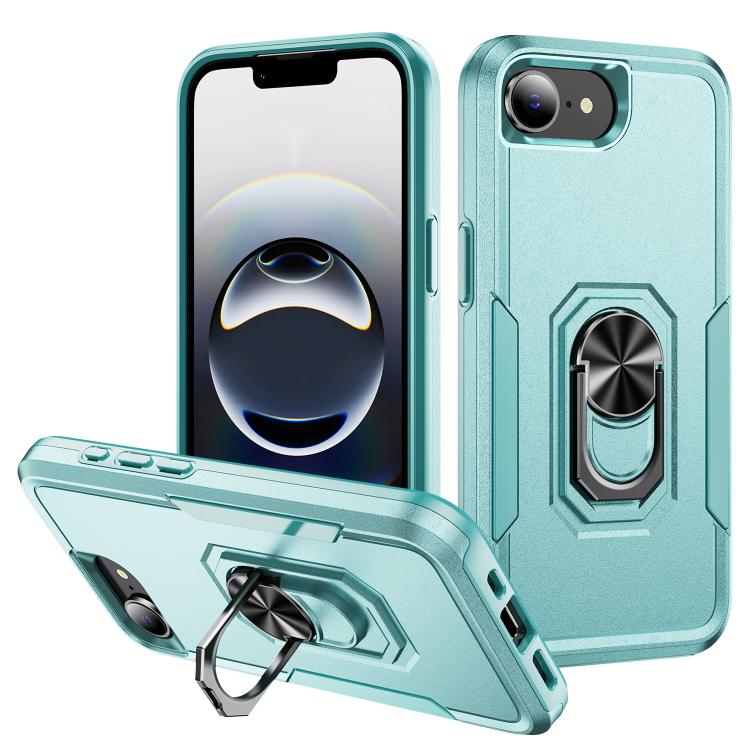 Pioneer Armor Heavy Duty PC + TPU Phone Case with Holder, For iPhone 16e, For iPhone 16 Pro Max