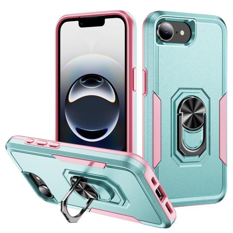 Pioneer Armor Heavy Duty PC + TPU Phone Case with Holder, For iPhone 16e, For iPhone 16 Pro Max