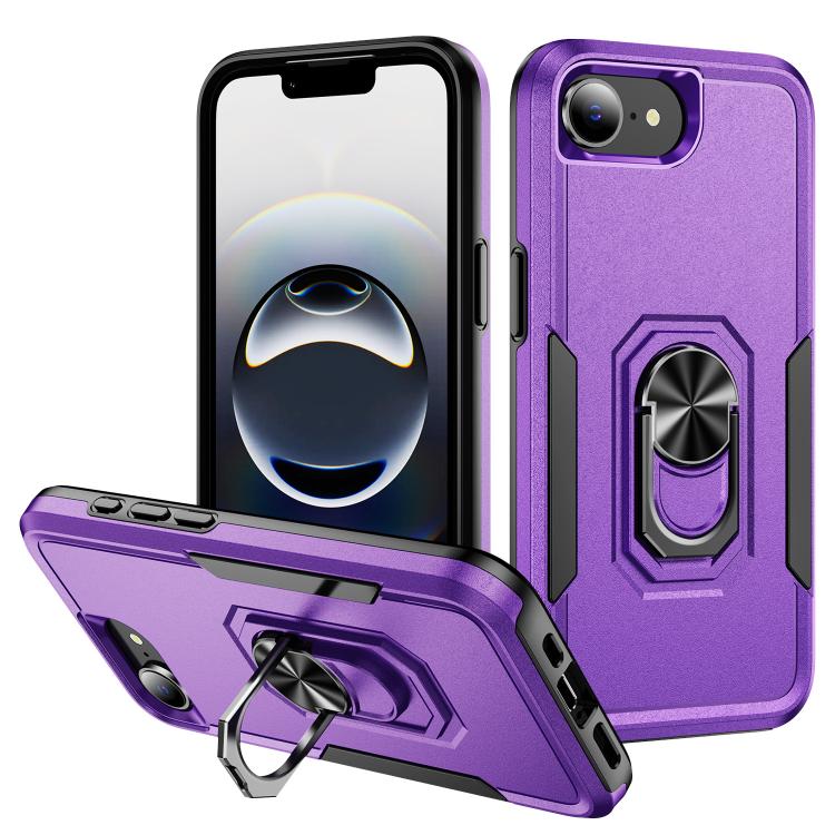 Pioneer Armor Heavy Duty PC + TPU Phone Case with Holder, For iPhone 16e, For iPhone 16 Pro Max