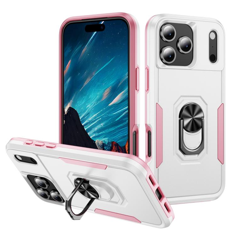 Pioneer Armor Heavy Duty PC + TPU Phone Case with Holder, For iPhone 17 Pro Max, For iPhone 17 Pro