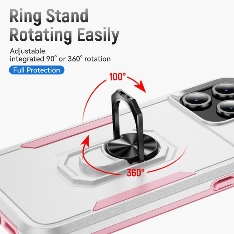 Pioneer Armor Heavy Duty PC + TPU Phone Case with Holder, For iPhone 16e, For iPhone 16 Pro Max