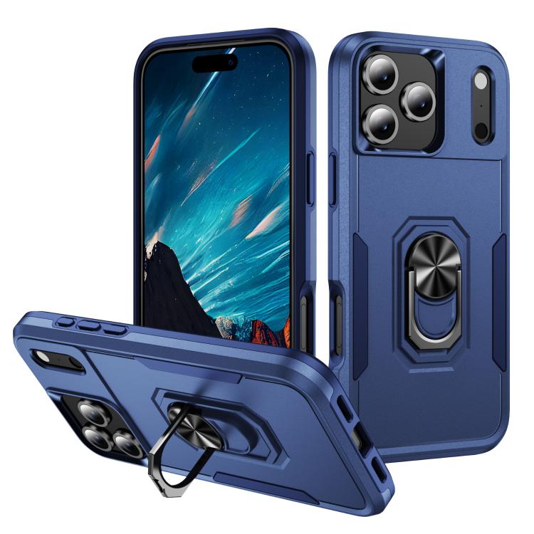 Pioneer Armor Heavy Duty PC + TPU Phone Case with Holder, For iPhone 17 Pro Max, For iPhone 17 Pro