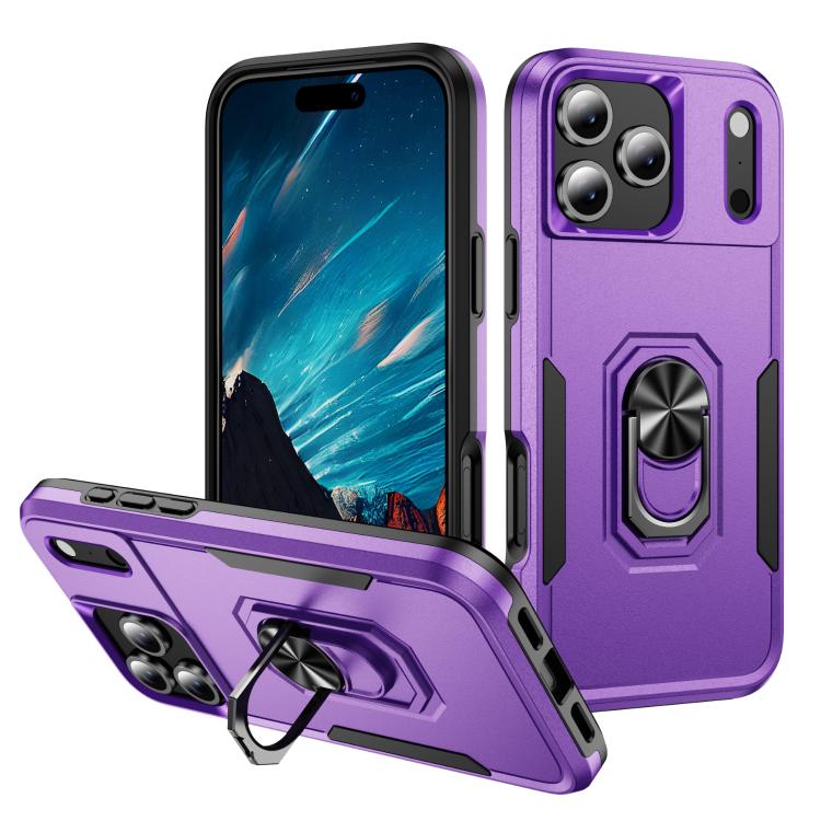 Pioneer Armor Heavy Duty PC + TPU Phone Case with Holder, For iPhone 17, For iPhone 17 Air