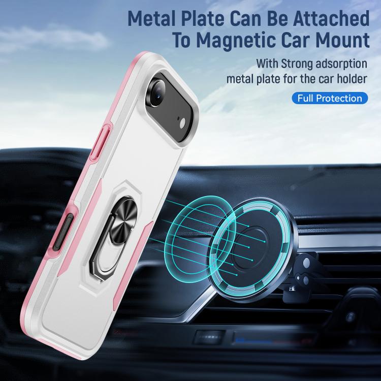 Pioneer Armor Heavy Duty PC + TPU Phone Case with Holder, For iPhone 16 Pro, For iPhone 16 Plus