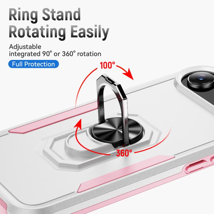 Pioneer Armor Heavy Duty PC + TPU Phone Case with Holder, For iPhone 16 Pro, For iPhone 16 Plus