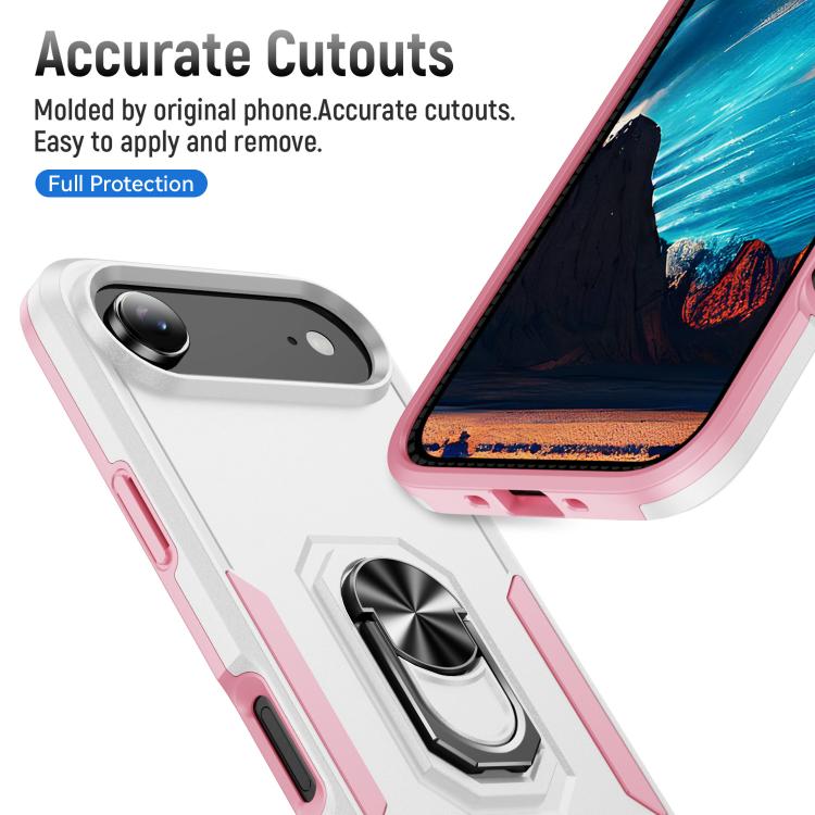 Pioneer Armor Heavy Duty PC + TPU Phone Case with Holder, For iPhone 16 Pro, For iPhone 16 Plus