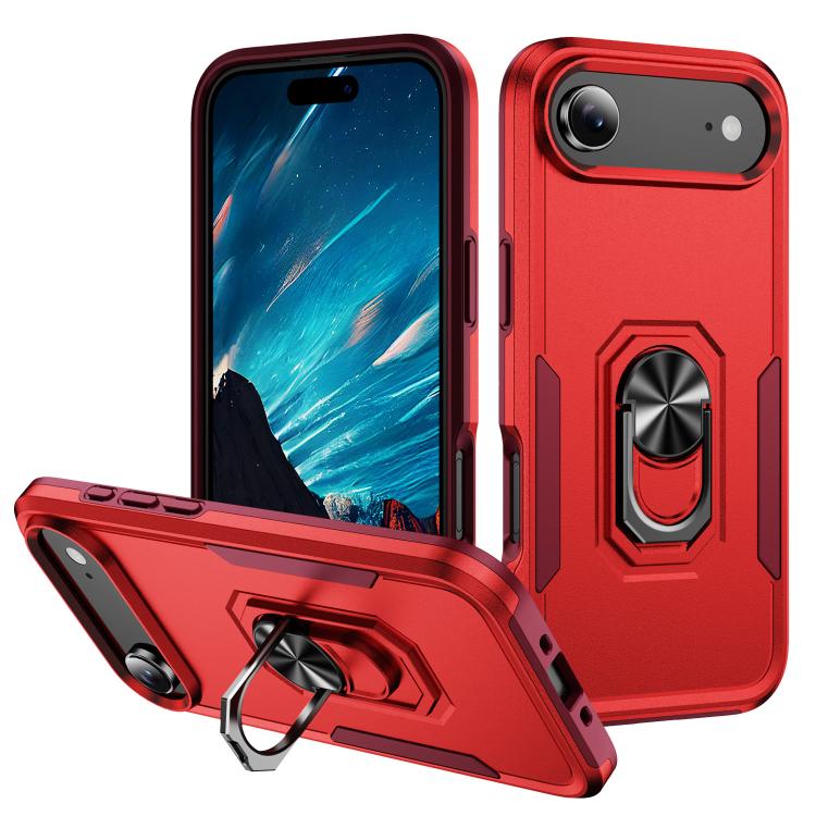 Pioneer Armor Heavy Duty PC + TPU Phone Case with Holder, For iPhone 17, For iPhone 17 Air