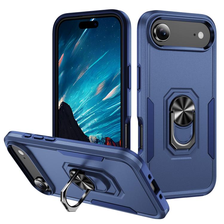 Pioneer Armor Heavy Duty PC + TPU Phone Case with Holder, For iPhone 17, For iPhone 17 Air