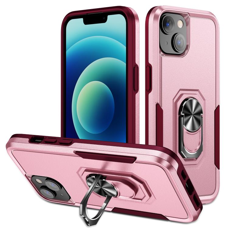 Pioneer Armor Heavy Duty PC + TPU Phone Case with Holder, For iPhone 15 Pro, For iPhone 15 Plus