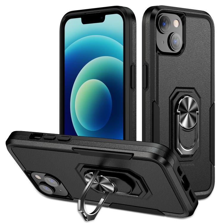 Pioneer Armor Heavy Duty PC + TPU Phone Case with Holder, For iPhone 15 Pro, For iPhone 15 Plus