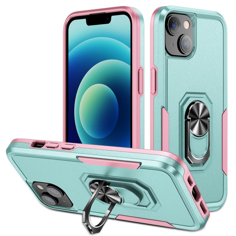 Pioneer Armor Heavy Duty PC + TPU Phone Case with Holder, For iPhone 15 Pro, For iPhone 15 Plus