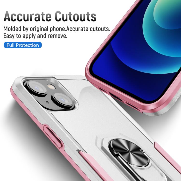 Pioneer Armor Heavy Duty PC + TPU Phone Case with Holder, For iPhone 15