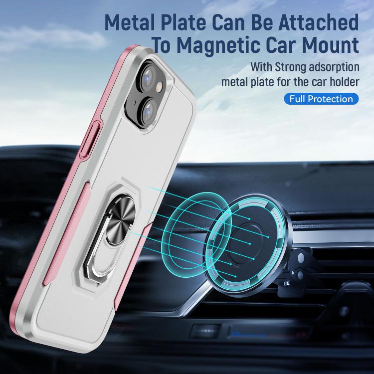 Pioneer Armor Heavy Duty PC + TPU Phone Case with Holder, For iPhone 15