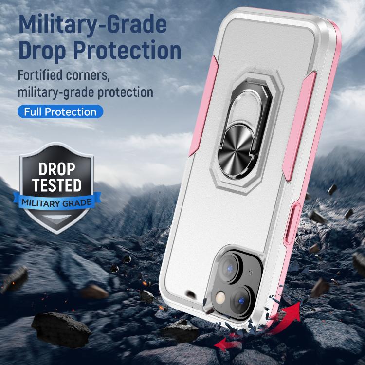 Pioneer Armor Heavy Duty PC + TPU Phone Case with Holder, For iPhone 15