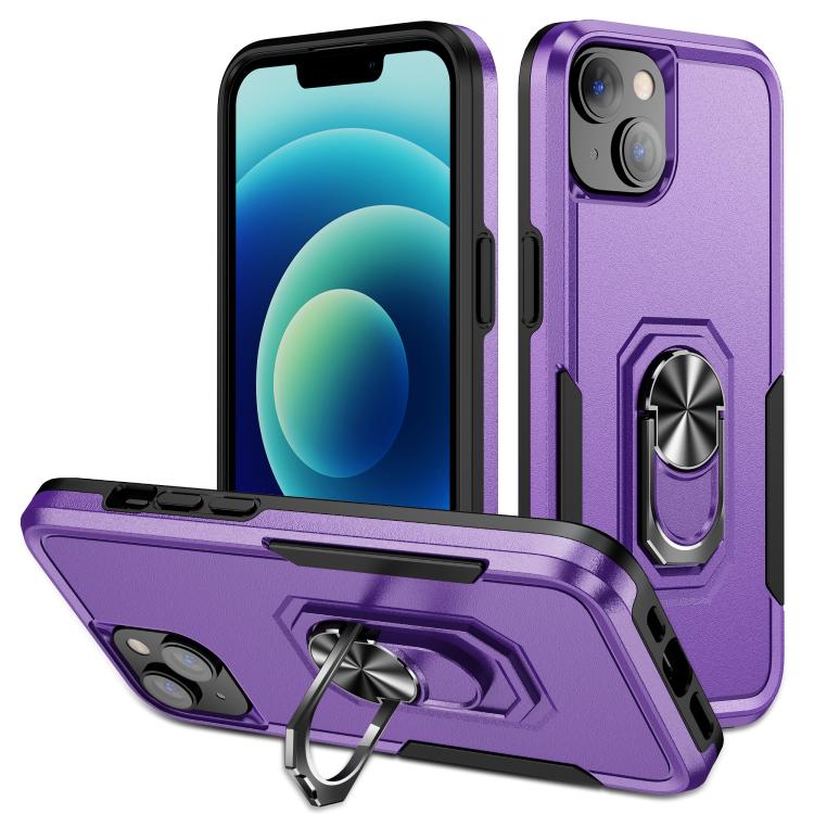 Pioneer Armor Heavy Duty PC + TPU Phone Case with Holder, For iPhone 15