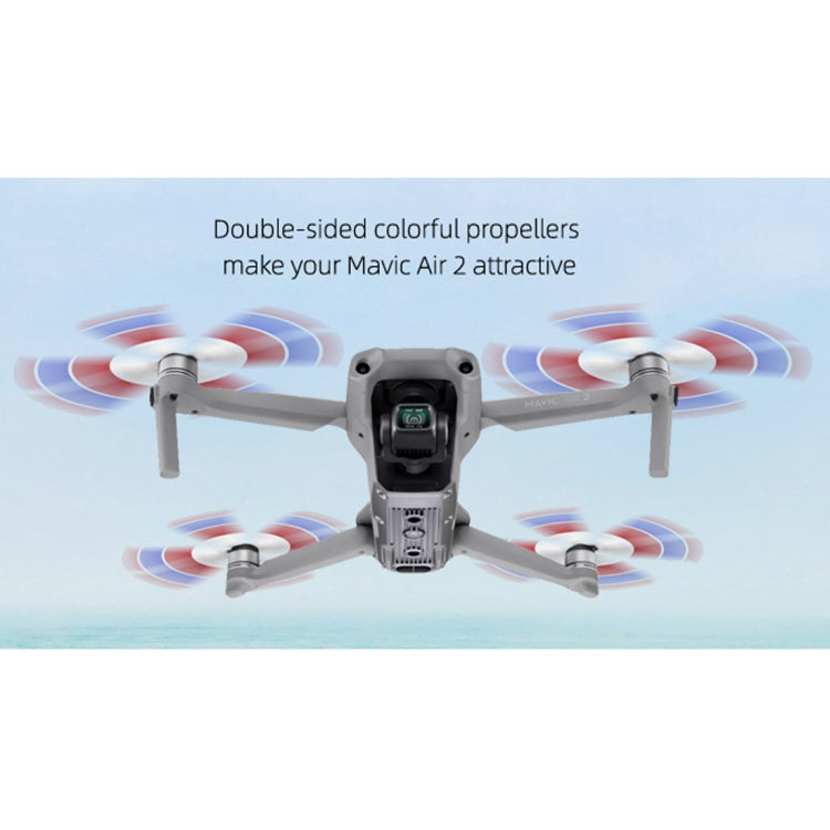 2 Pairs Sunnylife 7238F-3C For DJI Mavic Air 2 Double-sided Two-color Low Noise Quick-release Propellers