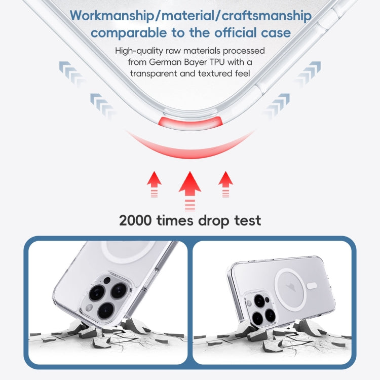 Crystal Clear Frosted MagSafe Magnetic Phone Case, For iPhone 16 Pro Max, For iPhone 16 Pro, For iPhone 16 Plus, For iPhone 16