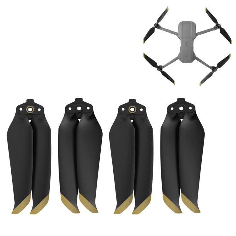 Sunnylife 7238F-1 For DJI Mavic Air 2 Low Noise Quick-release Propellers, For DJI Mavic Air 2 Gold, For DJI Mavic Air 2 Silver, 2 Pairs