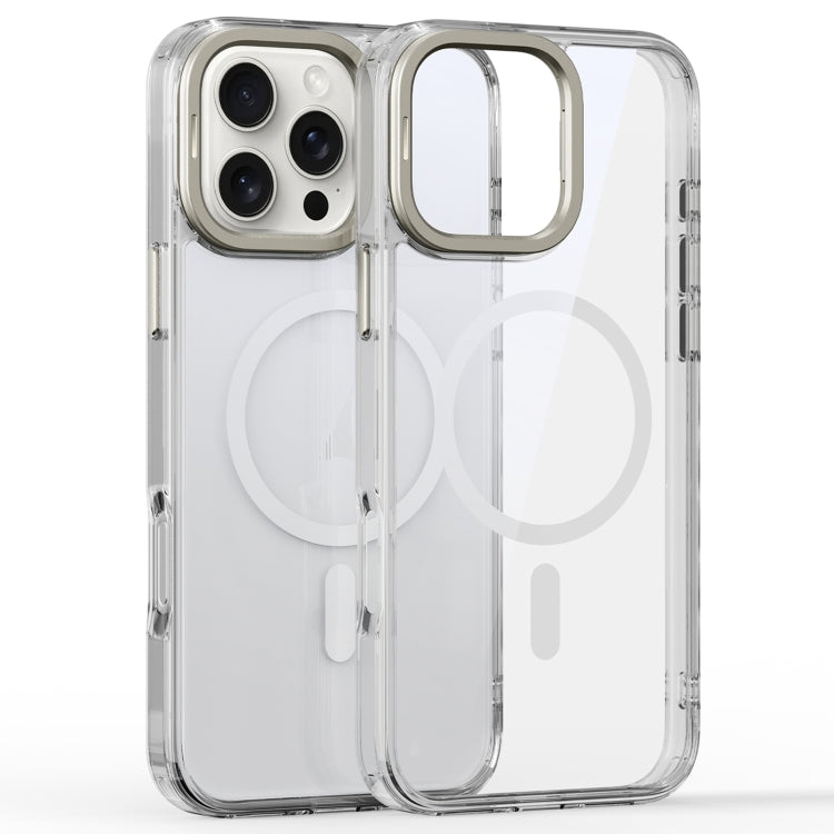 Mirror Crystal Clear Lens Holder MagSafe Magnetic Phone Case, For iPhone 16 Pro Max, For iPhone 16 Pro, For iPhone 16 Plus, For iPhone 16