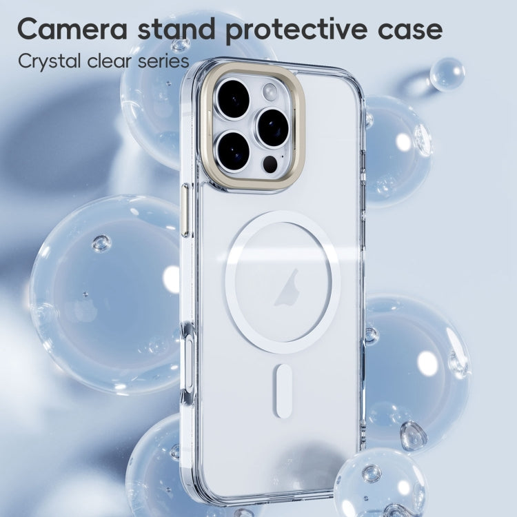 Mirror Crystal Clear Lens Holder MagSafe Magnetic Phone Case, For iPhone 16 Pro Max, For iPhone 16 Pro, For iPhone 16 Plus, For iPhone 16