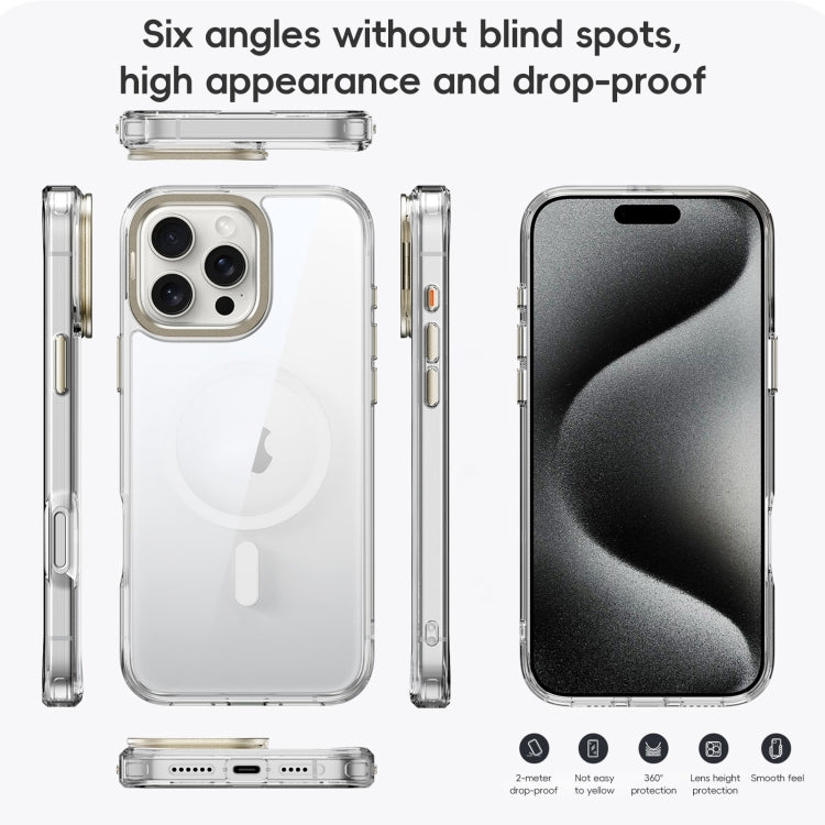 Mirror Crystal Clear Lens Holder MagSafe Magnetic Phone Case, For iPhone 16 Pro Max, For iPhone 16 Pro, For iPhone 16 Plus, For iPhone 16