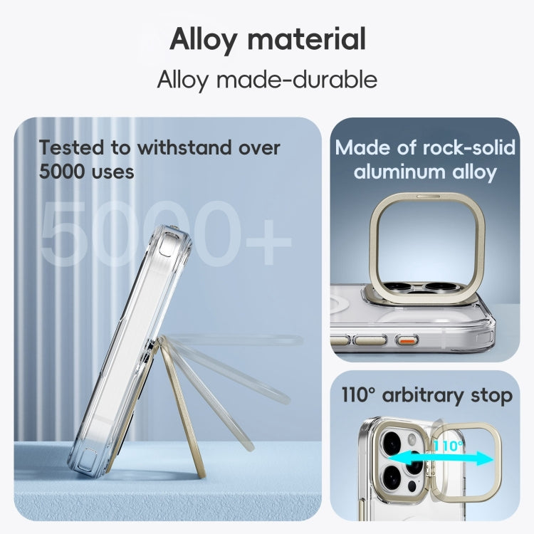 Mirror Crystal Clear Lens Holder MagSafe Magnetic Phone Case, For iPhone 16 Pro Max, For iPhone 16 Pro, For iPhone 16 Plus, For iPhone 16
