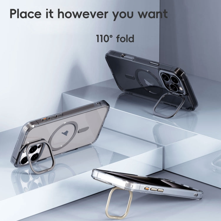 Mirror Crystal Clear Lens Holder MagSafe Magnetic Phone Case, For iPhone 16 Pro Max, For iPhone 16 Pro, For iPhone 16 Plus, For iPhone 16